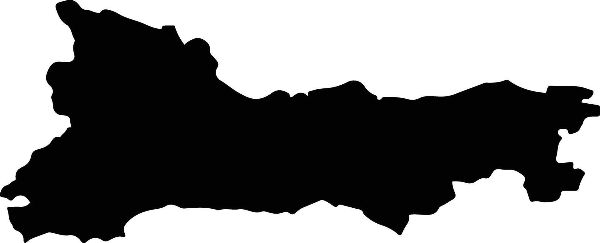 TAGA Romania silhouette map vector