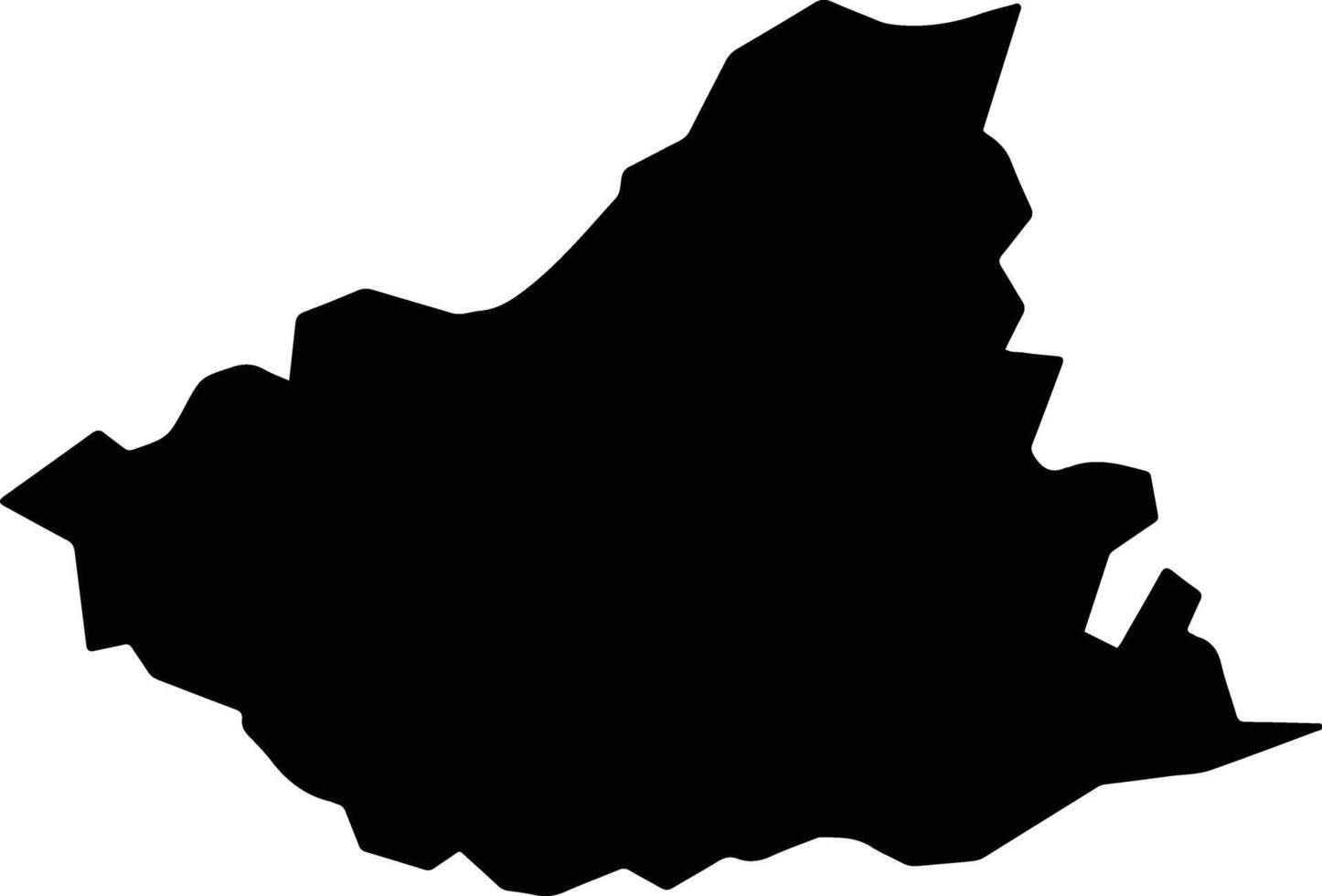Taguatinga Brazil silhouette map vector
