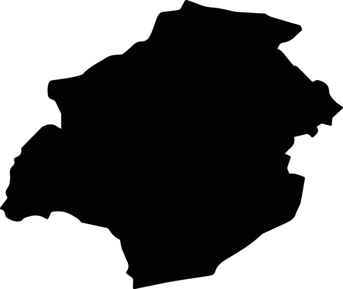Taguasco Cuba silhouette map vector