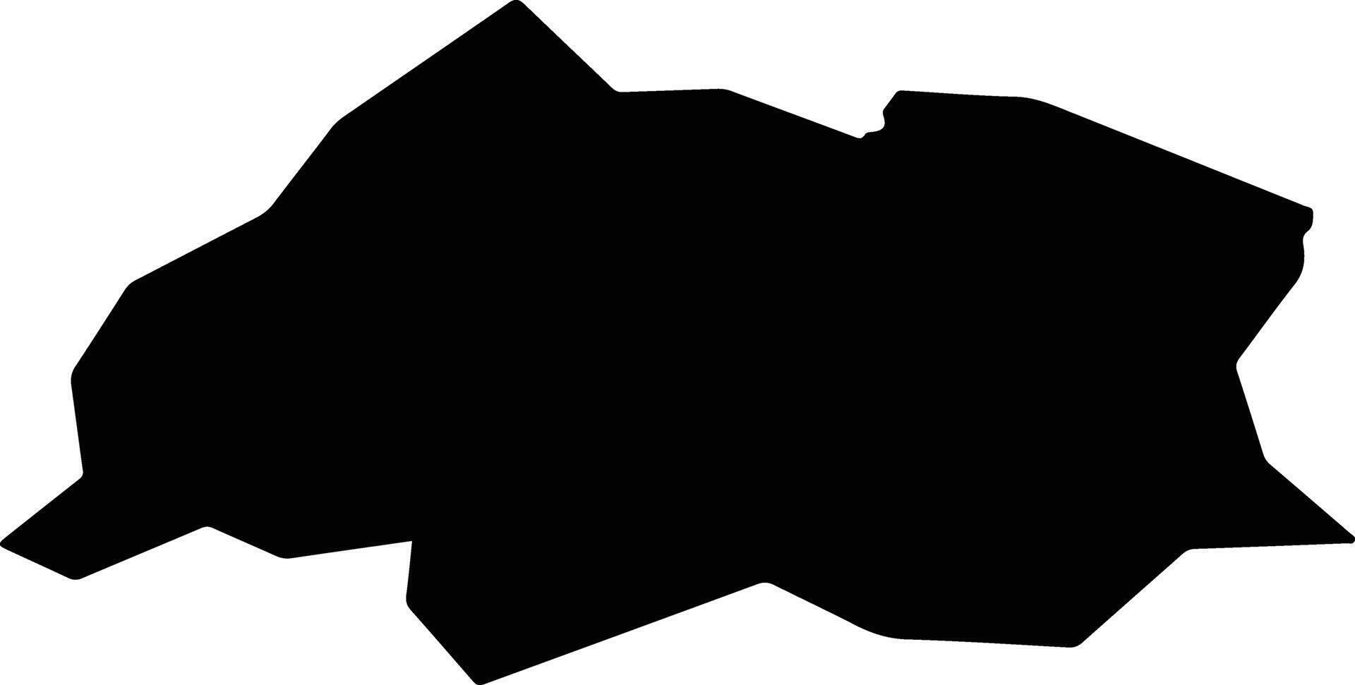 Tahexian China silhouette map vector