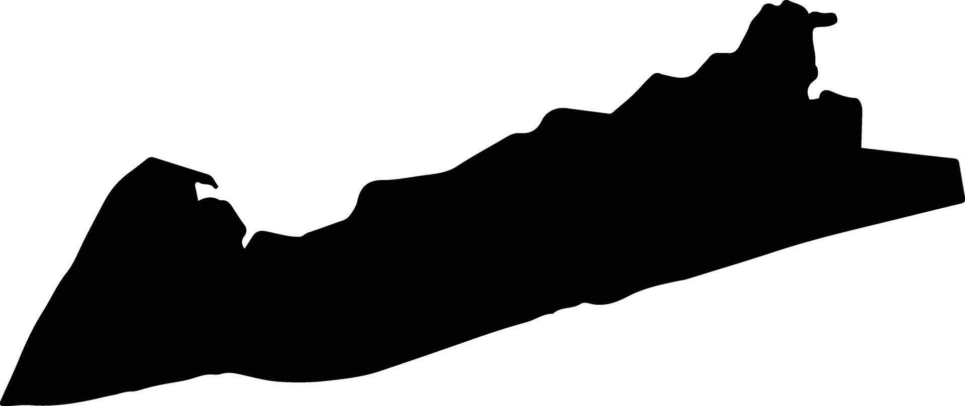 Tahara Japan silhouette map vector
