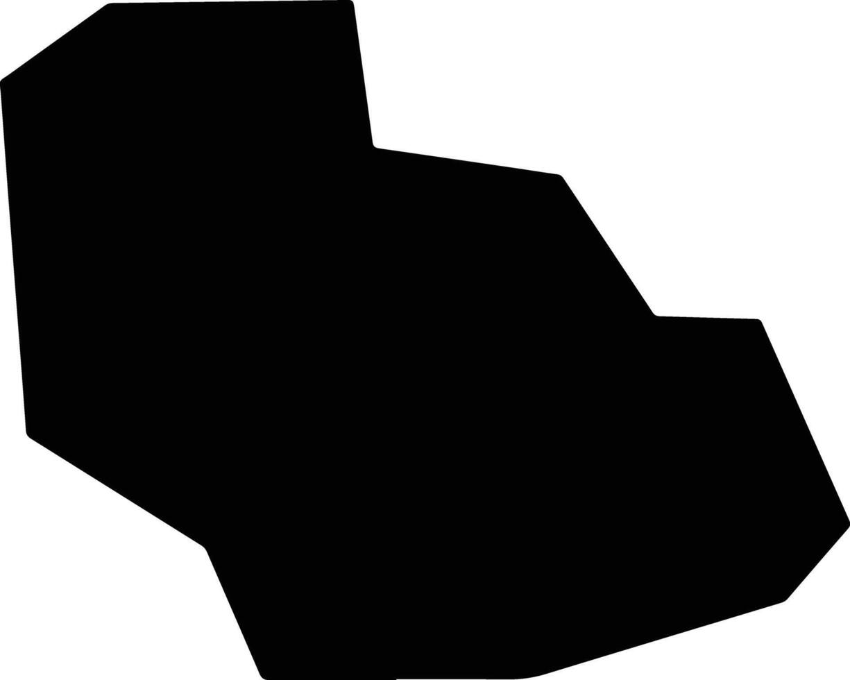 Tai Nigeria silhouette map vector