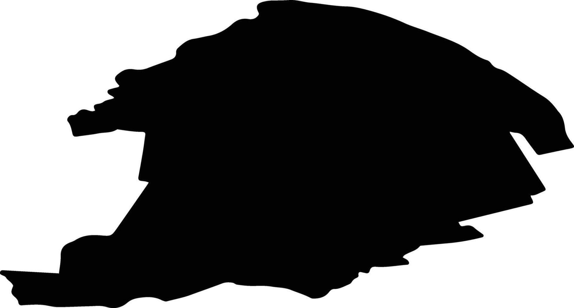 Tahtvere vald Estonia silhouette map vector