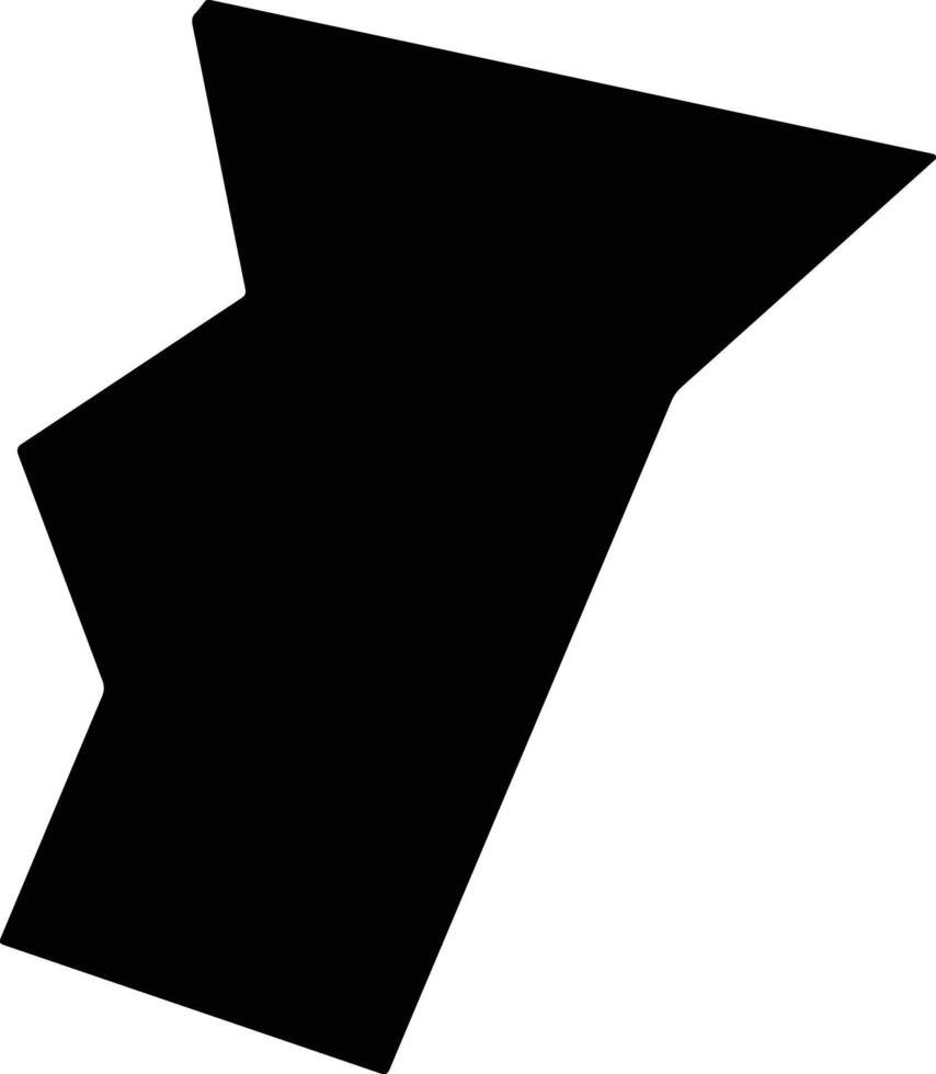 Tainingxian China silhouette map vector