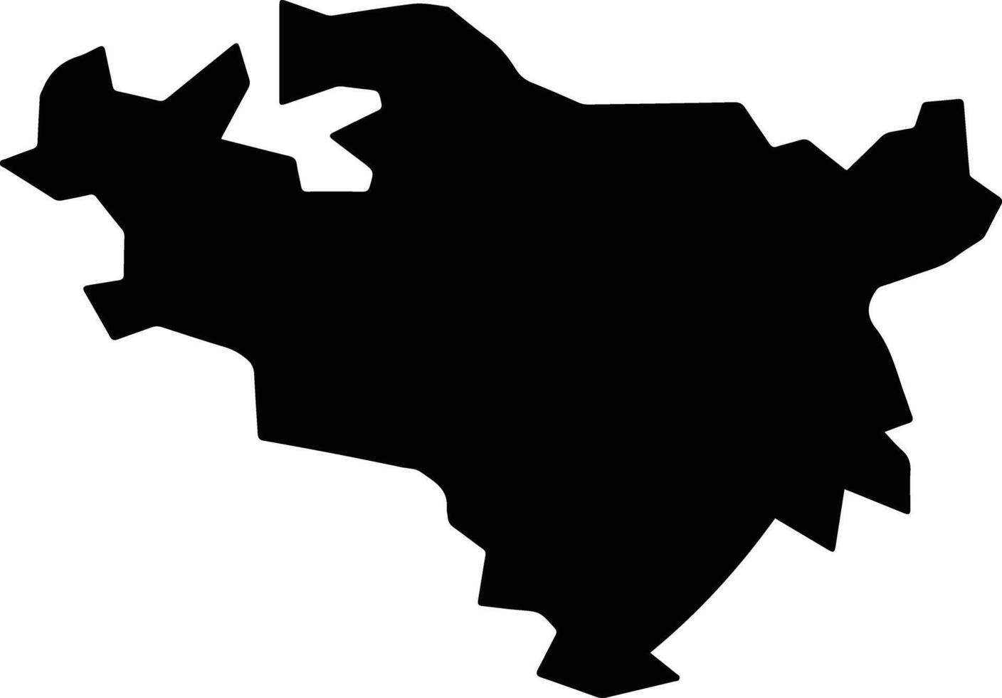 Taishan District Taiwan silhouette map vector