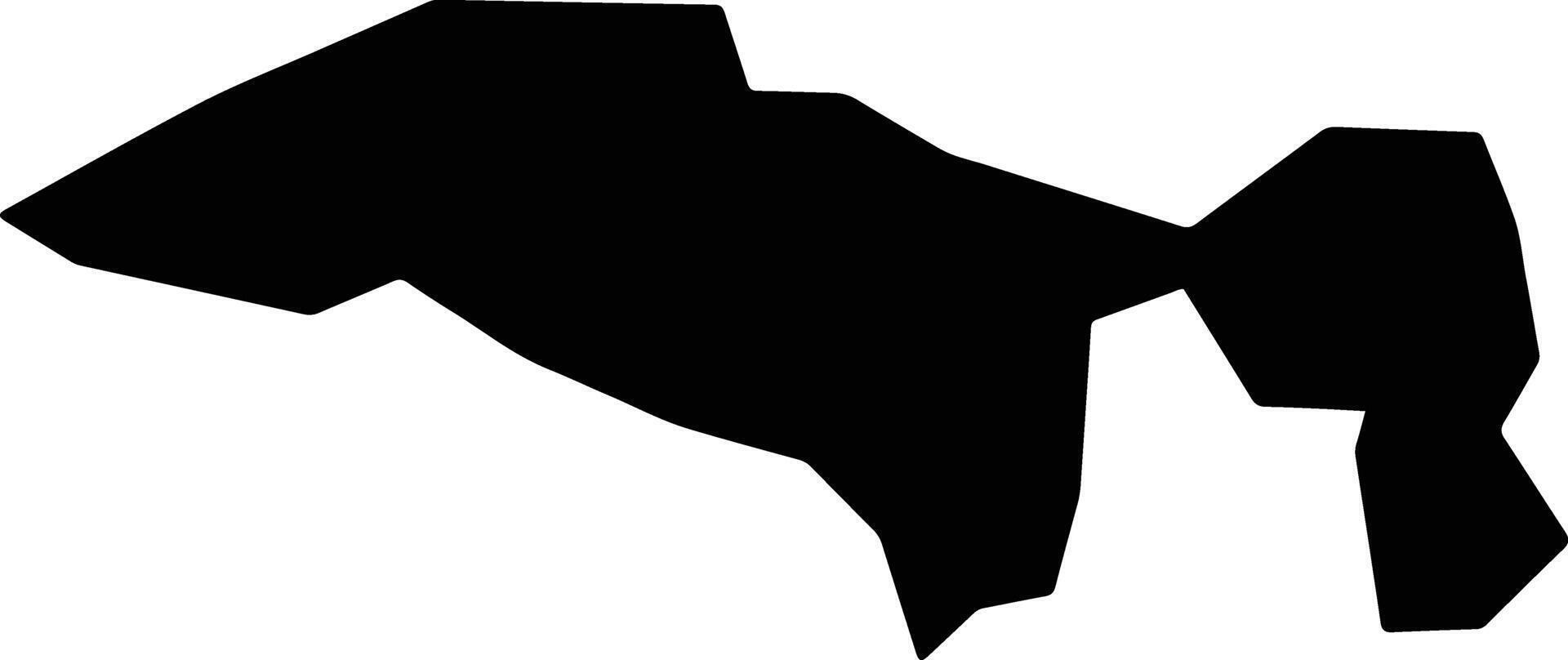 Taiwa Japan silhouette map vector