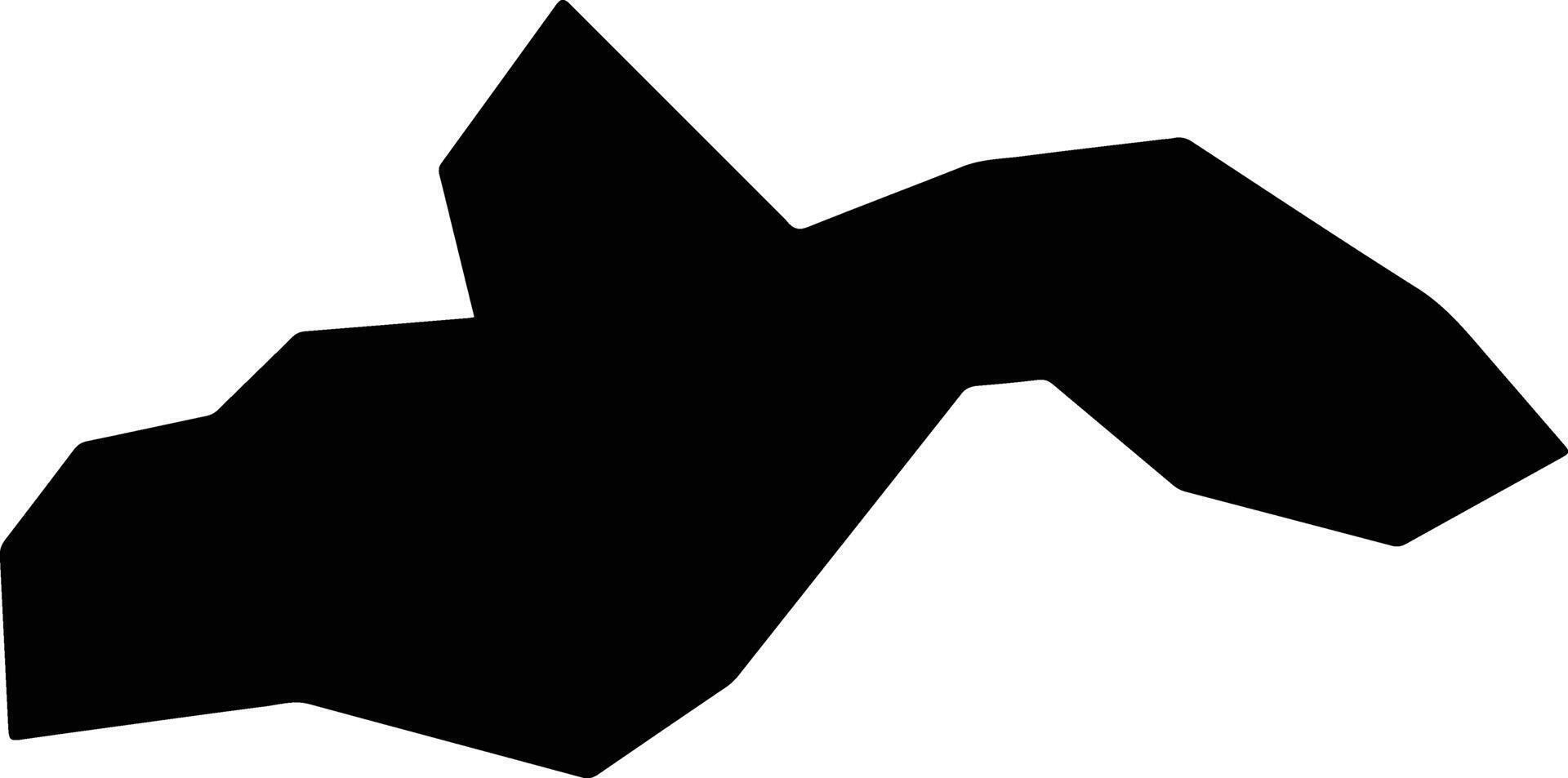 Takaharu Japan silhouette map vector