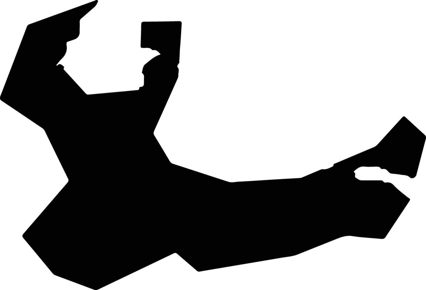 Takahama Japan silhouette map vector