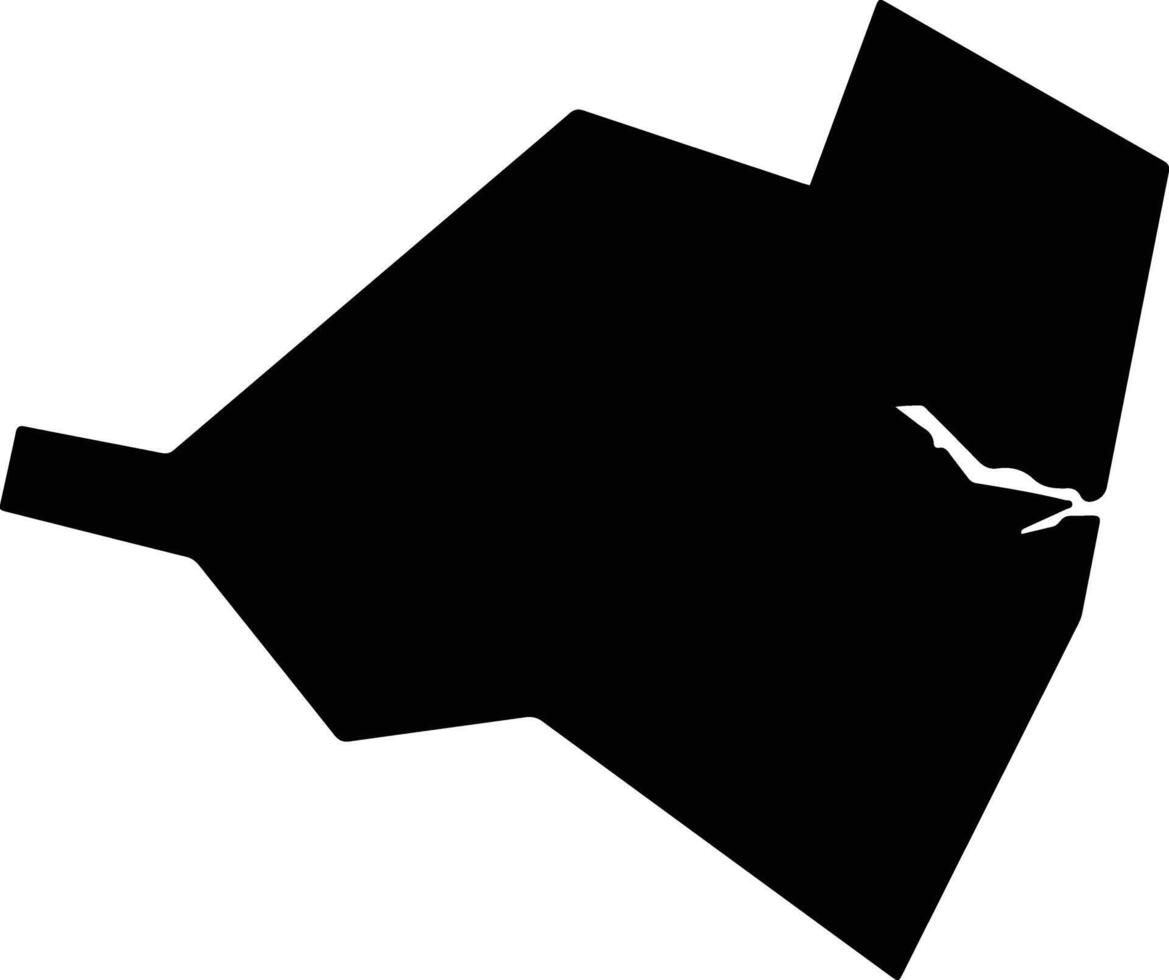 Takanabe Japan silhouette map vector