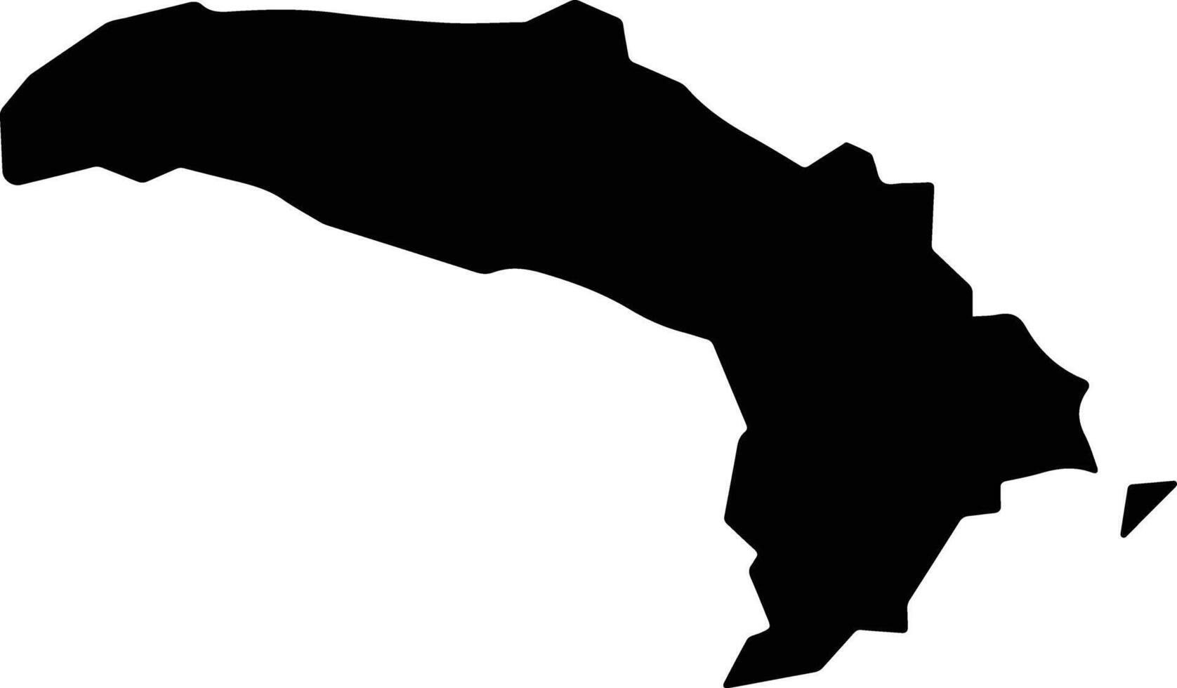 Takasaki Japan silhouette map vector