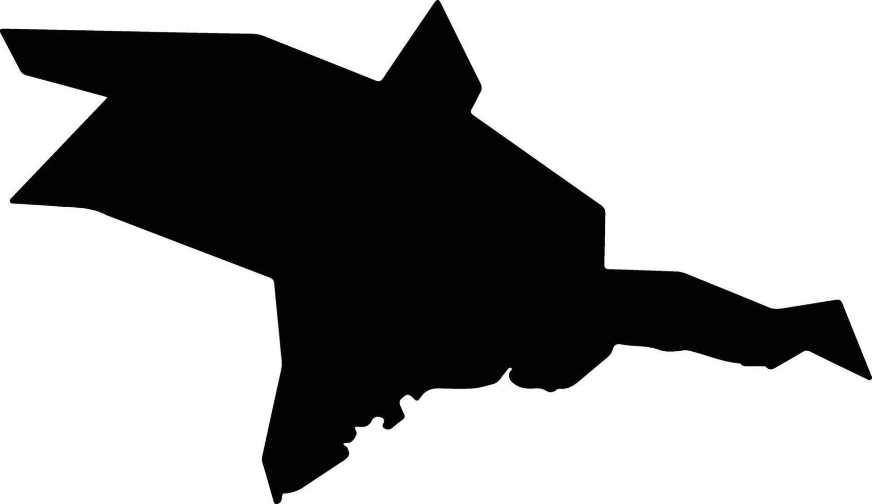 Takehara Japan silhouette map vector