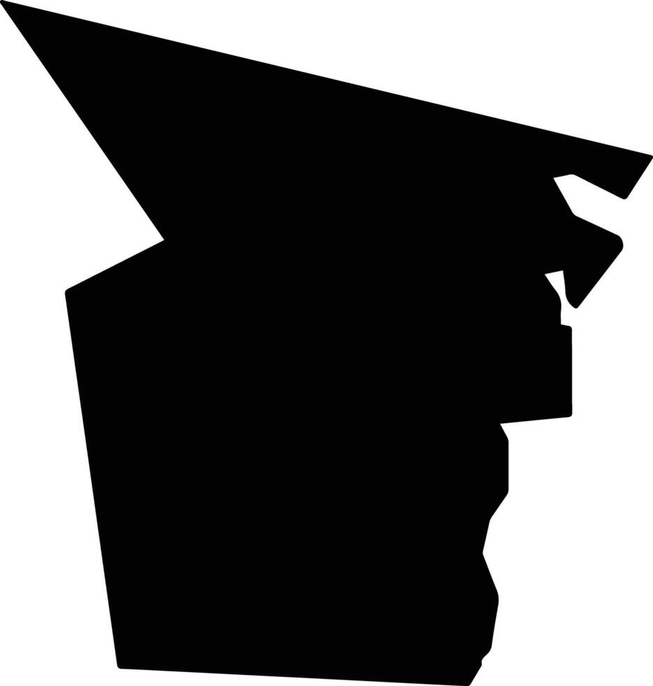 Taketoyo Japan silhouette map vector