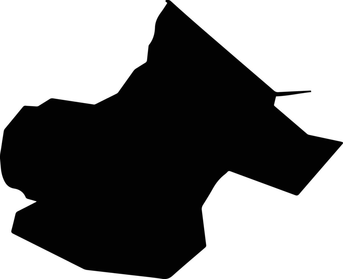 Takhtakupir Uzbekistan silhouette map vector