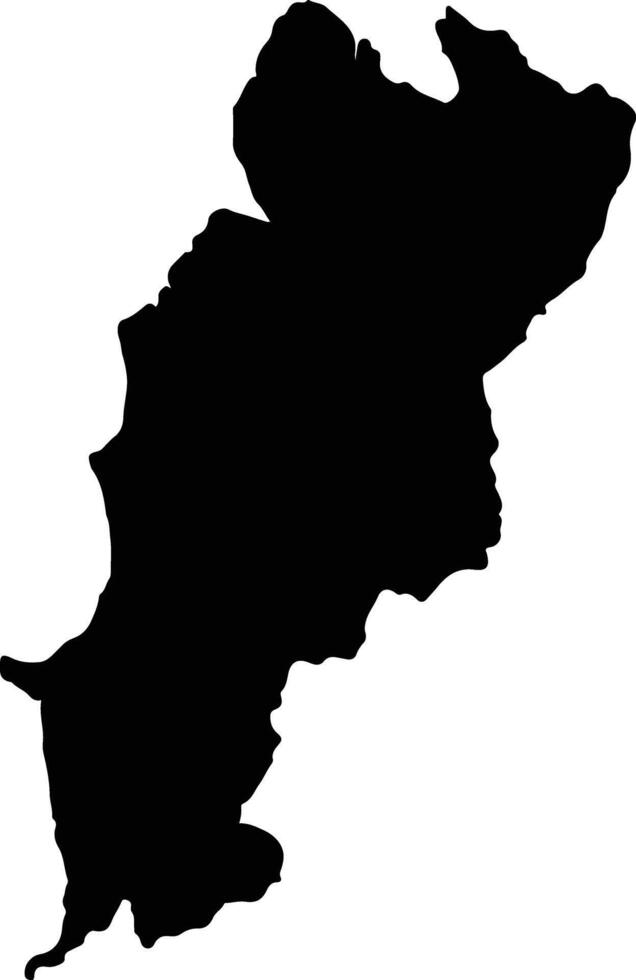 Takua Pa Thailand silhouette map vector