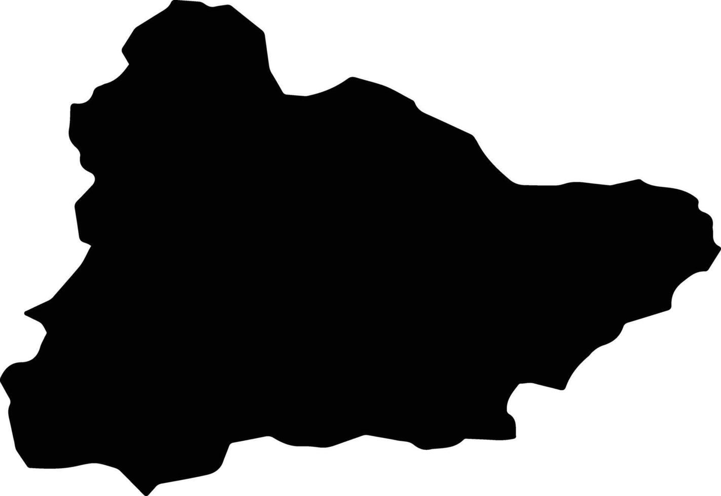 Tala Wa Barfak Afghanistan silhouette map vector
