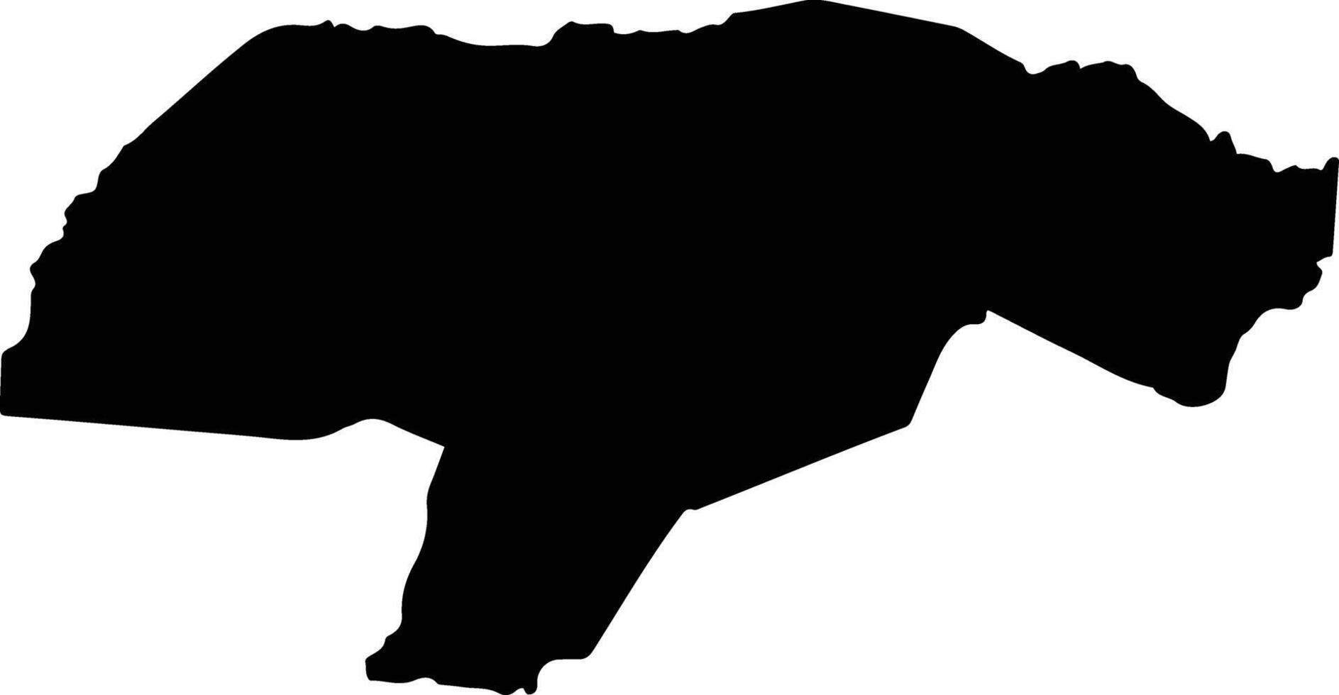 Talanga Honduras silhouette map vector