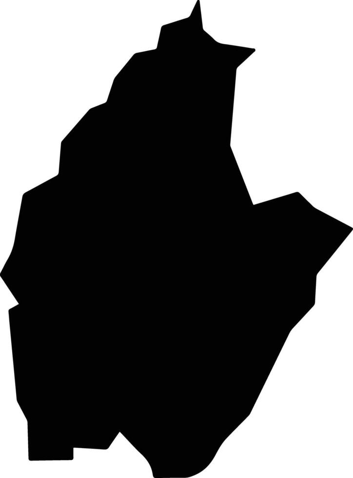 Talata Mafara Nigeria silhouette map vector