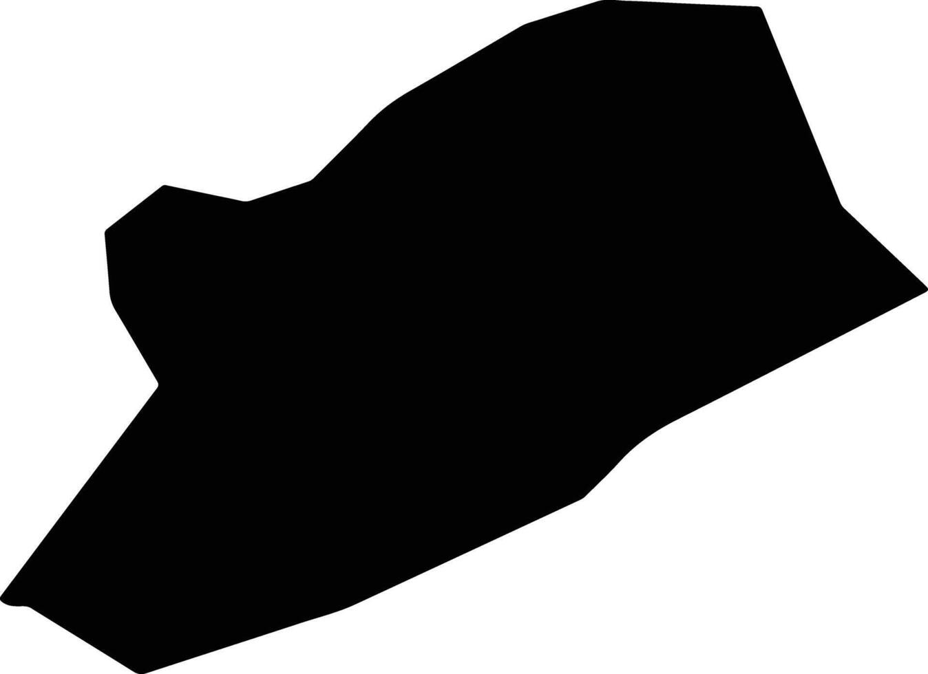 Talawdi Sudan silhouette map vector