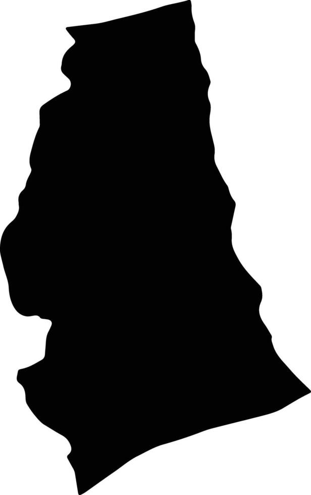 Talesh Iran silhouette map vector