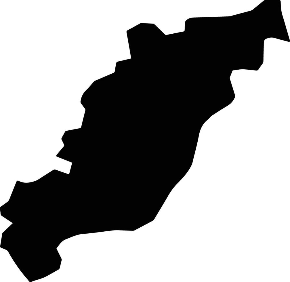 Talkha Egypt silhouette map vector