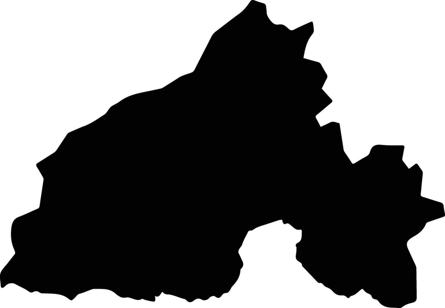 Tall Kalakh Syria silhouette map vector
