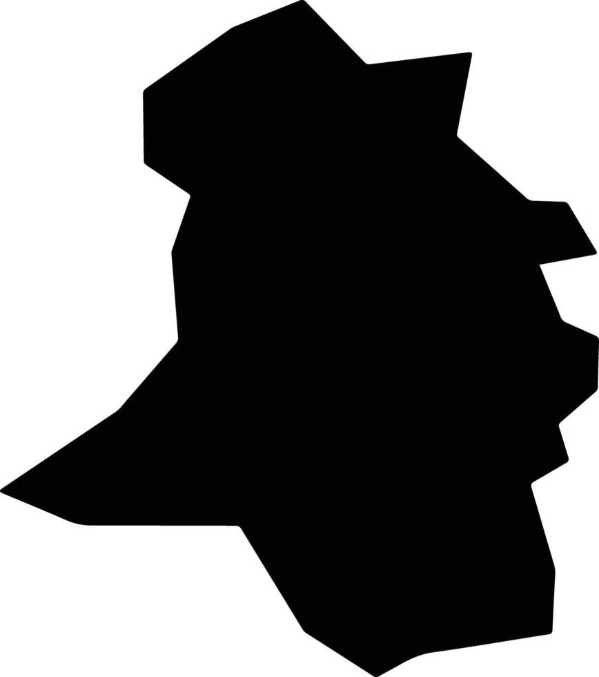 TALLAGHT SOUTH LEA 5 Ireland silhouette map vector