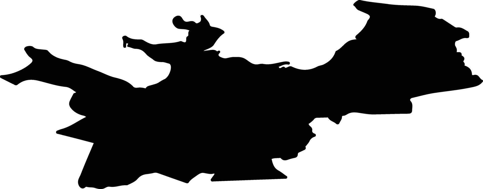 Tallinna linn Estonia silhouette map vector