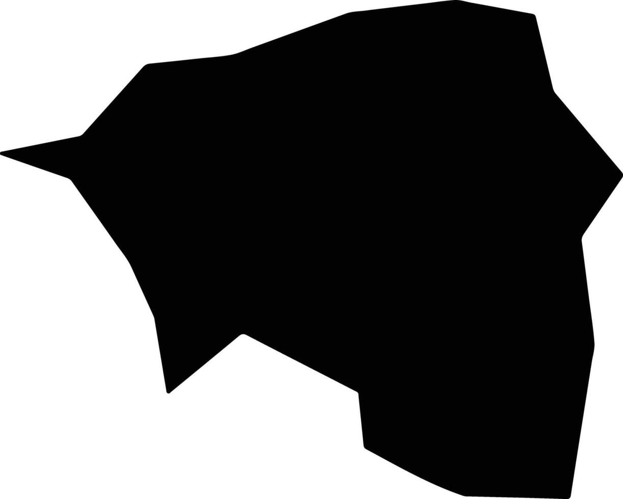 Talo Bhutan silhouette map vector