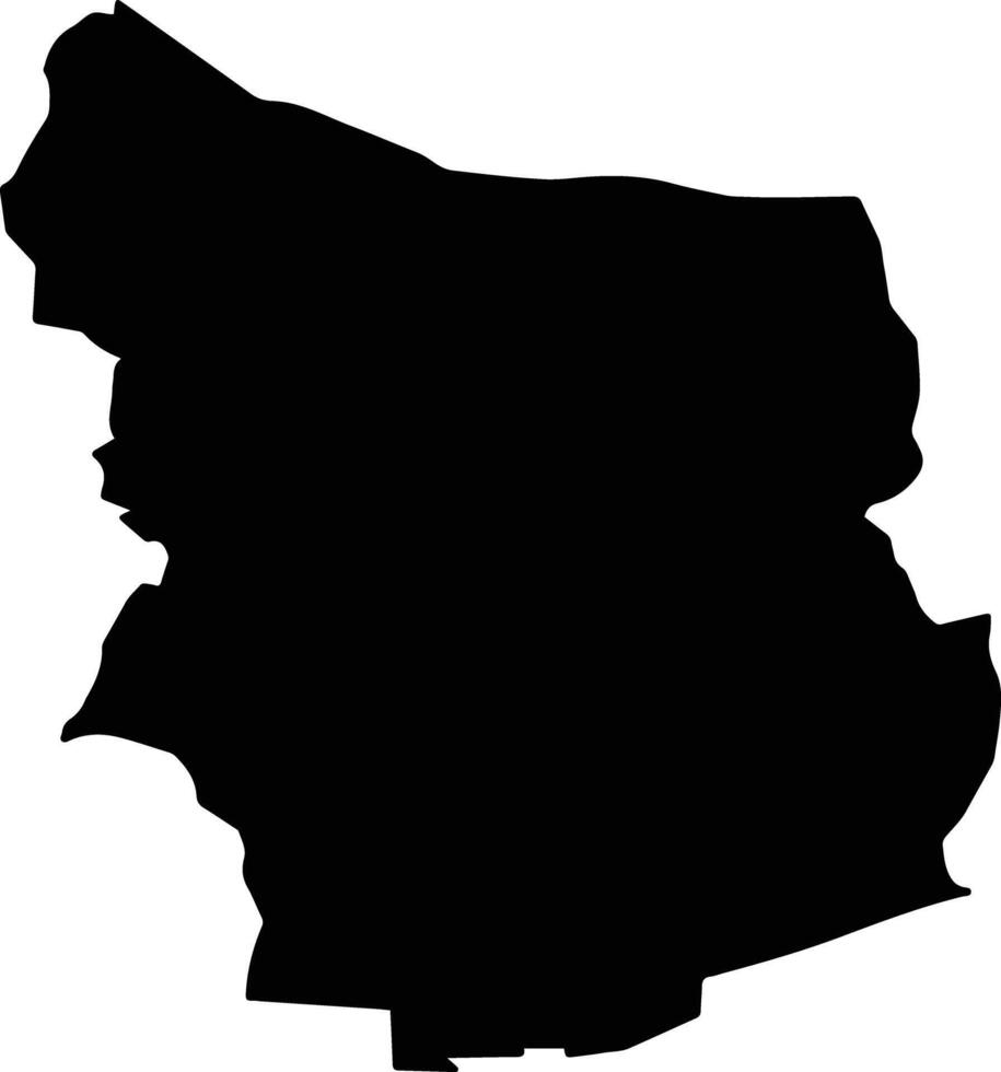TALPAS Romania silhouette map vector
