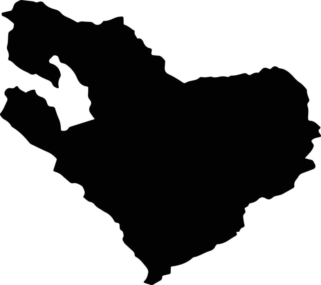 Tam Duong Vietnam silhouette map vector