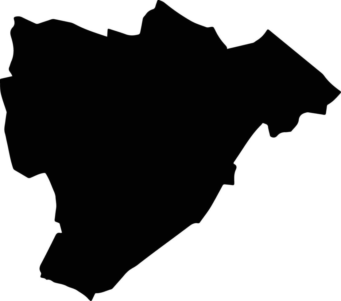 Tam Binh Vietnam silhouette map vector