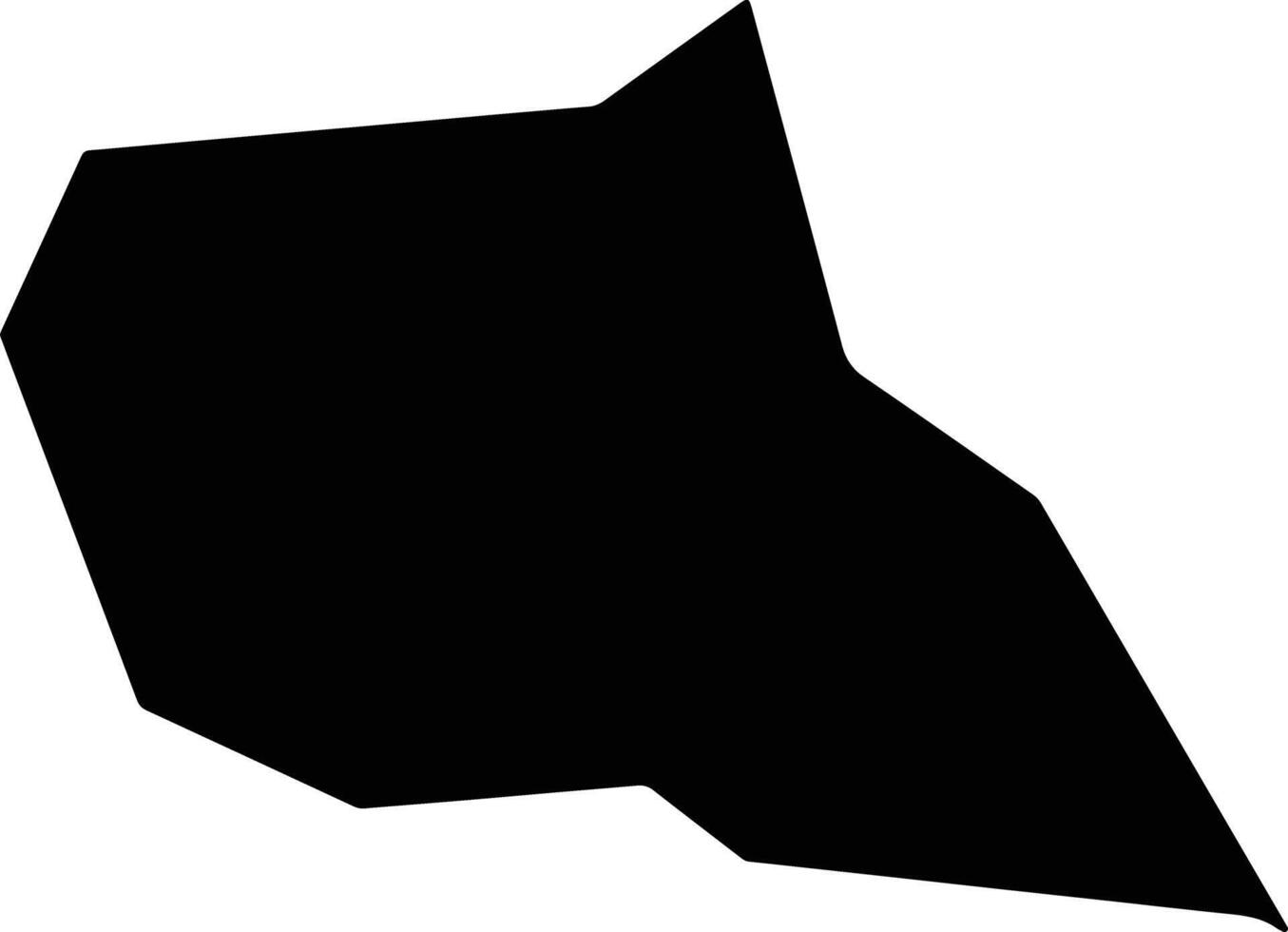 Tamamura Japan silhouette map vector