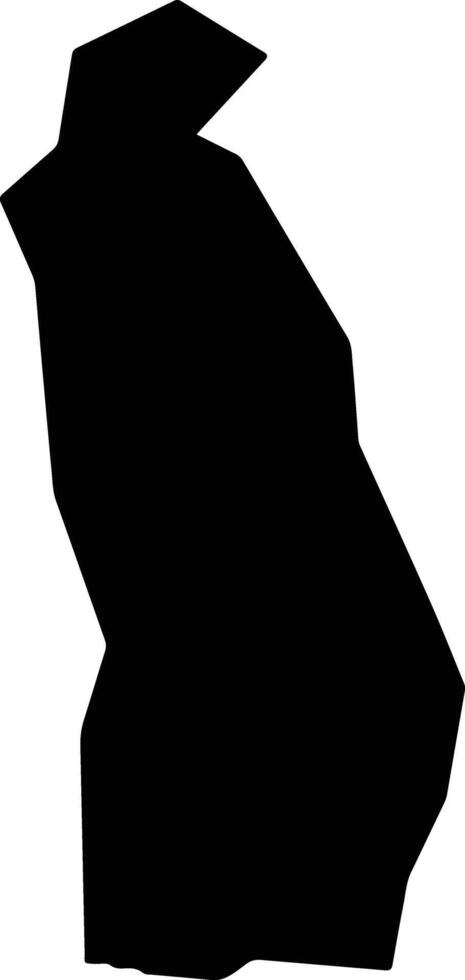 Tamanique El Salvador silhouette map vector