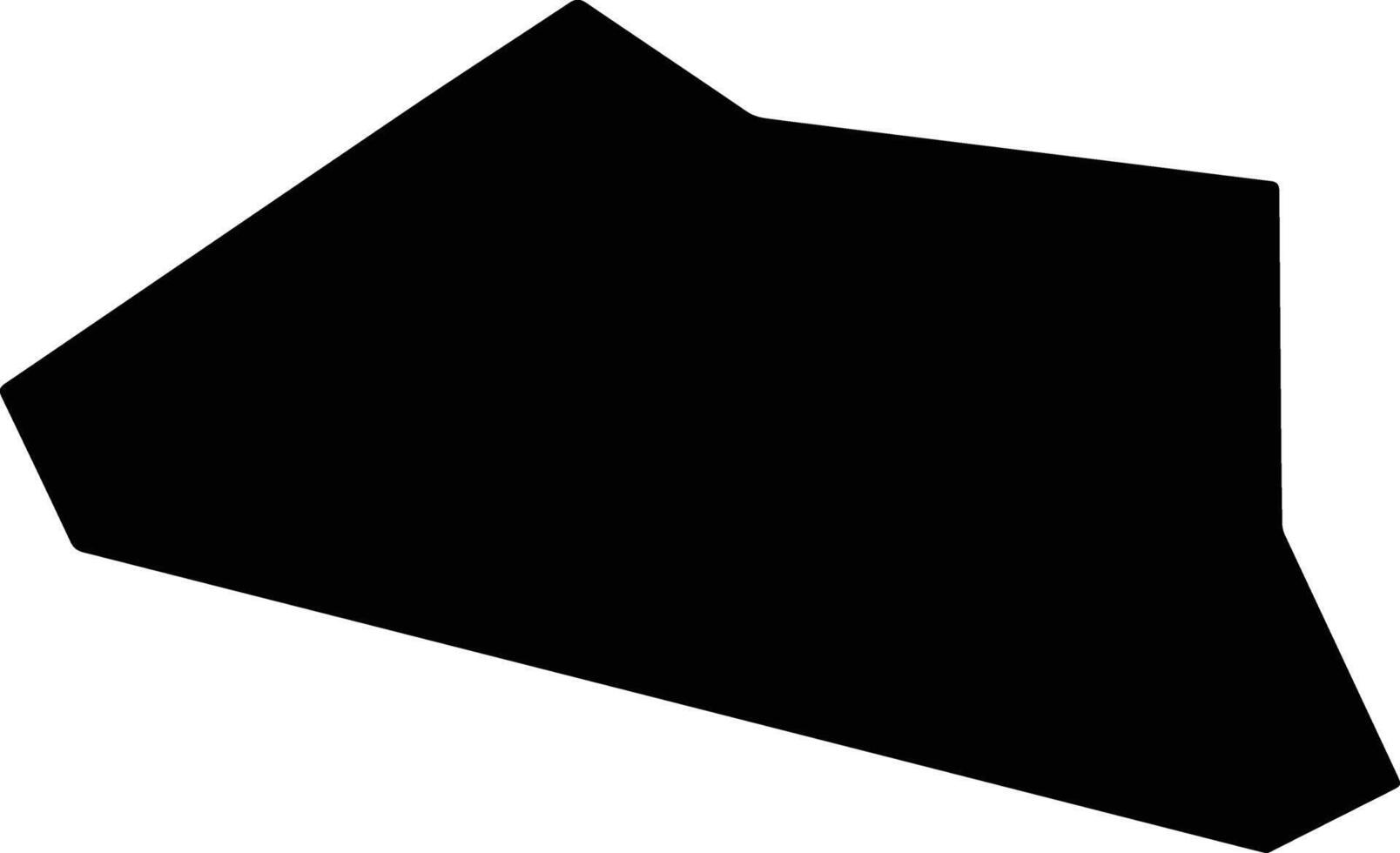 Tamanredjo Suriname silhouette map vector