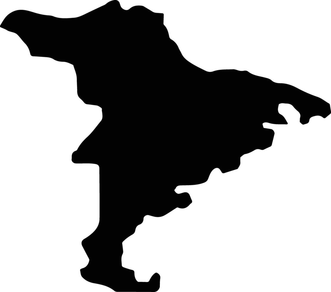 Tamayo Dominican Republic silhouette map vector