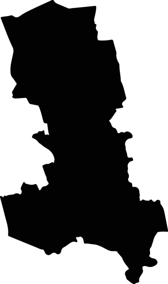 Tamasopo Mexico silhouette map vector