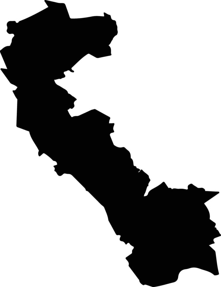 Tamazula Mexico silhouette map vector