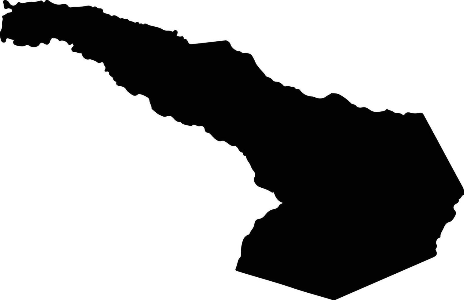 Tambopata Peru silhouette map vector