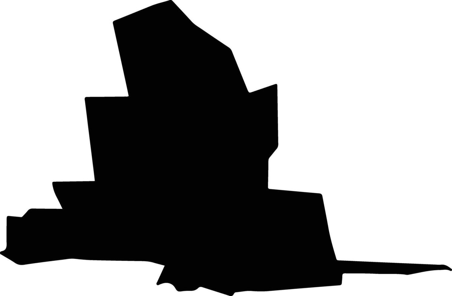 Tamdi Uzbekistan silhouette map vector