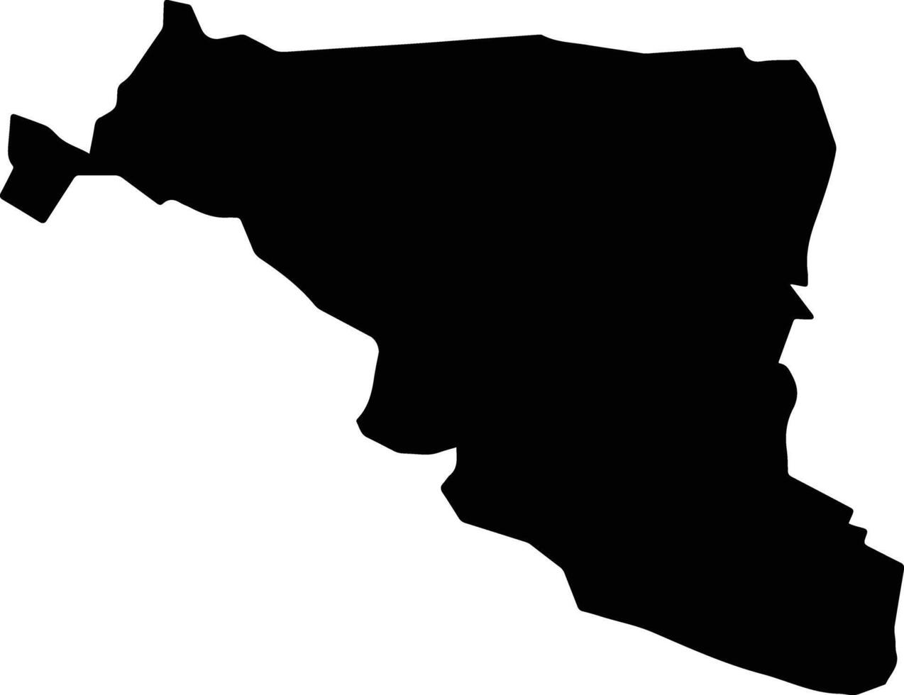 Tampico Mexico silhouette map vector