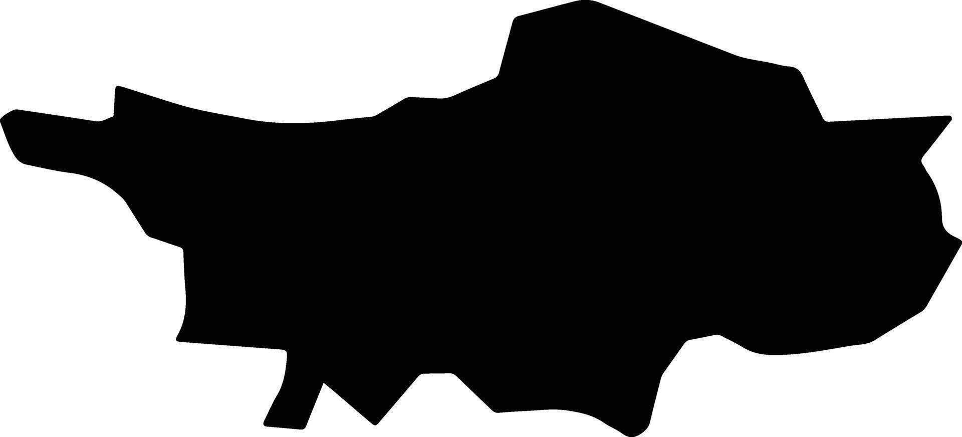 Tamy Al Amdid Egypt silhouette map vector