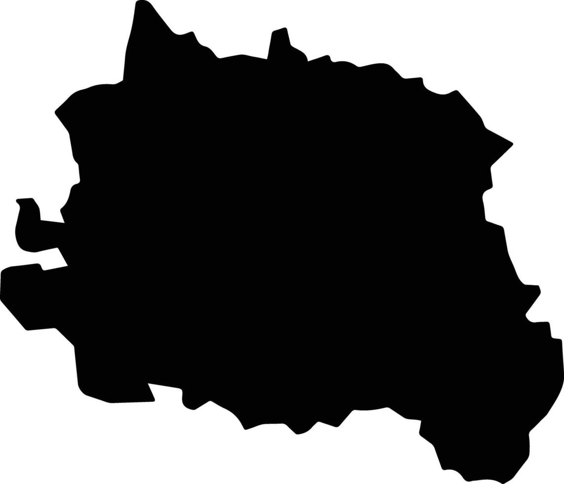 Tan Yen Vietnam silhouette map vector