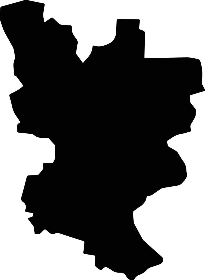 Tan Uyen Vietnam silhouette map vector