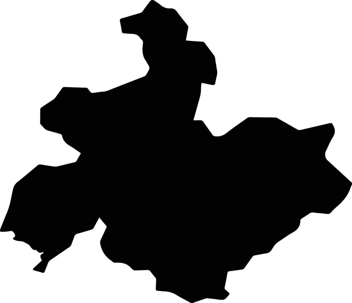 Tanabe Japan silhouette map vector
