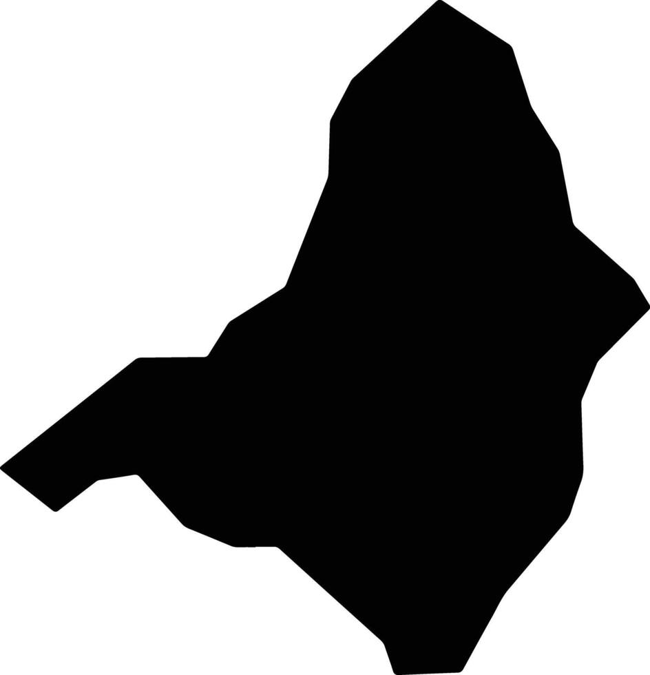 Tanabi Brazil silhouette map vector