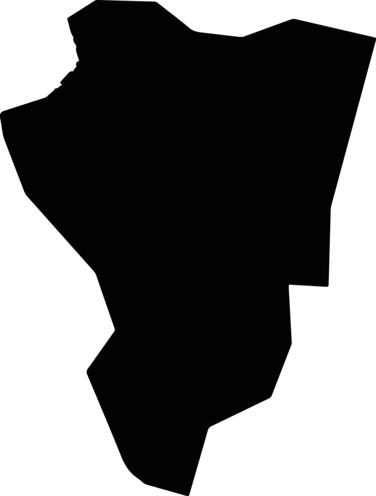 Tanah Merah Malaysia silhouette map vector