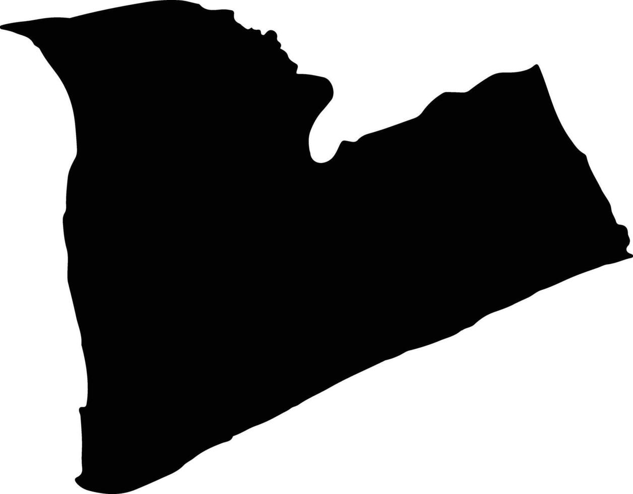 Tanah Laut Indonesia silhouette map vector