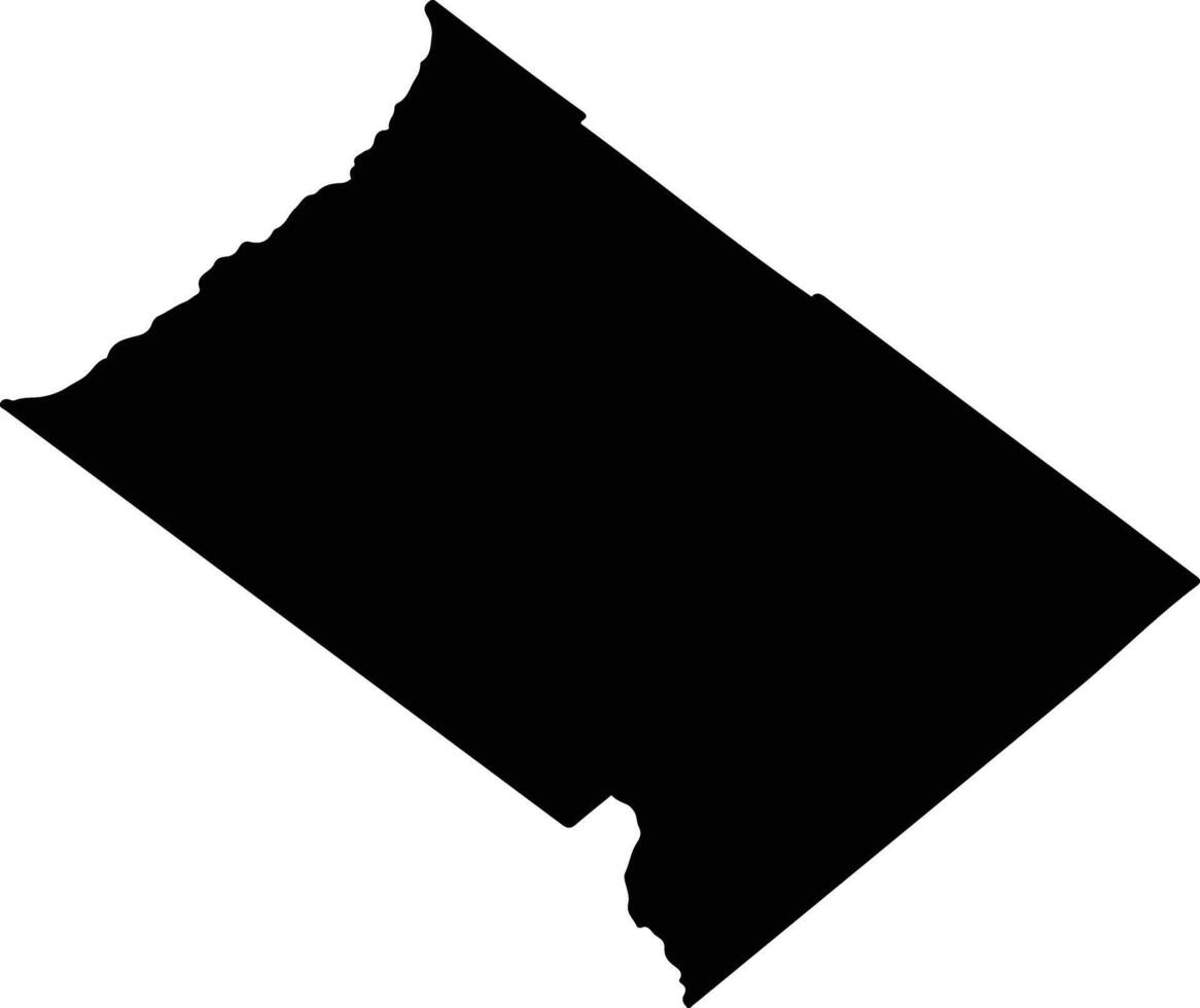 Tandil Argentina silhouette map vector