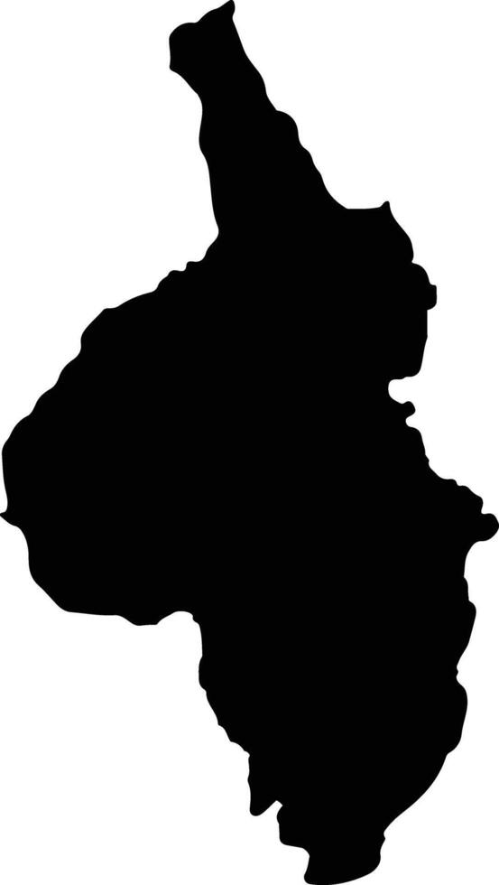 Tangua Colombia silhouette map vector