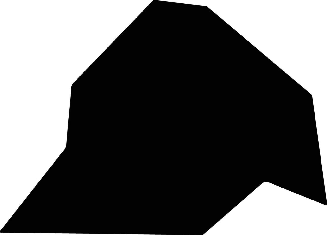 Tanjong Maya Brunei silhouette map vector